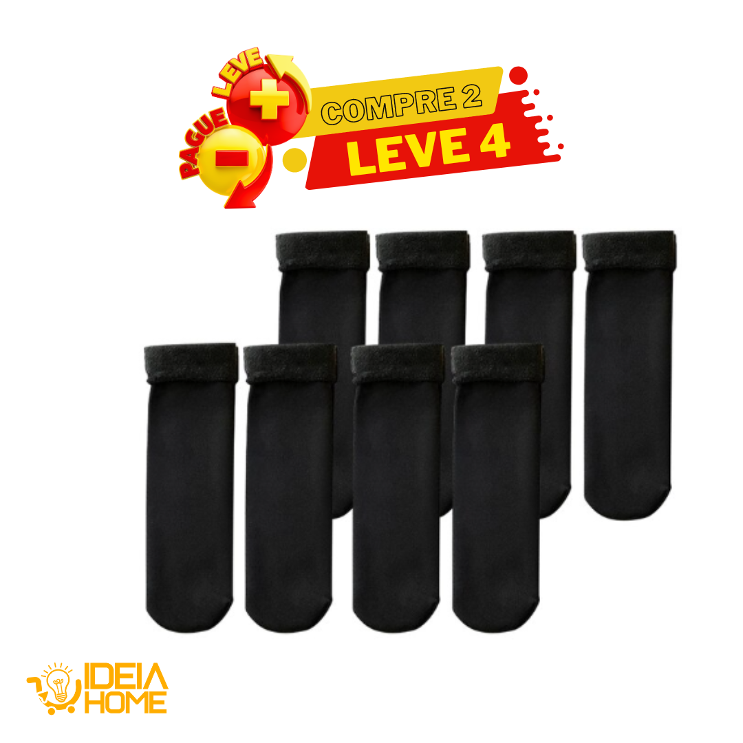 Kit Meia Térmica Plush | Compre 2 Leve 4