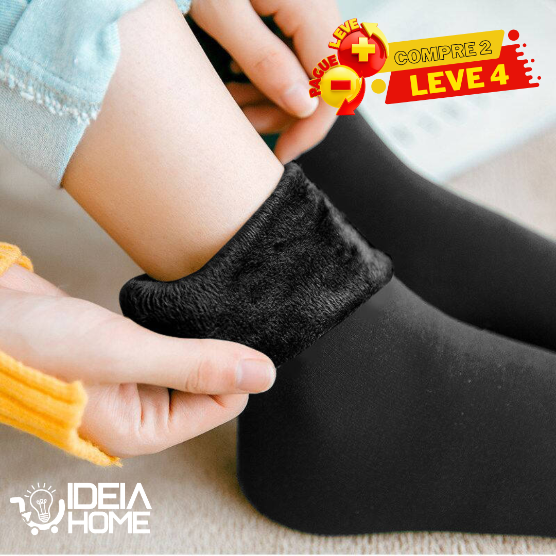 Kit Meia Térmica Plush | Compre 2 Leve 4